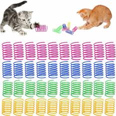 Pets Zeuxo 40 Pcs Spring Cat Toys for Cats