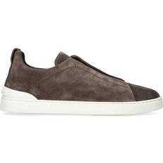 Zegna Shoes Zegna Suede Triple Stitch Sneakers - Brown
