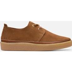 Beige - Herre Oxford Clarks Cola Suede Moc Toe Shoes - Cola Suede
