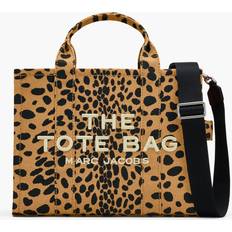 Marc jacobs the medium tote bag black Marc Jacobs The Cheetah Canvas Medium Tote Bag - Black Multi