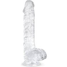 Sexleksaker Easytoys Jelly Dildo mit Hoden 15 cm Durchsichtig
