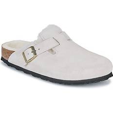 Birkenstock Clogs Birkenstock Boston Shearling Leve Clogs - Antique White