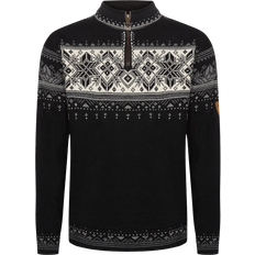 Dale of Norway Men Tops Dale of Norway Blyfjell Sweater - Pullover Black/Smoke/Off White/Light Charcoal