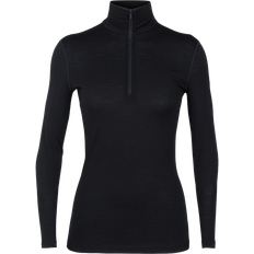 Laine mérinos Couches de base Icebreaker Oasis L/S Half Zip W - Black