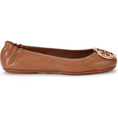 Tory Burch Beige Ballerinas Tory Burch Minnie Travel Ballet Flats - Beige