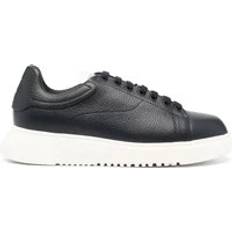 Emporio Armani Herr Skor Emporio Armani Läder Sneakers - Blå