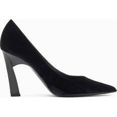 Emporio Armani Heels & Pumps Emporio Armani Textured Velvet Court Shoes