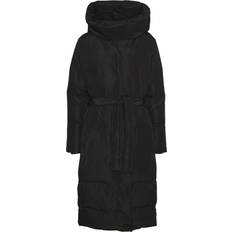 Vero Moda Dame Frakker Vero Moda Leonie Long Down Frakke - Black