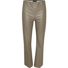 Soaked in Luxury Pantalons Soaked in Luxury Kaylee PU Kickflare - Gris