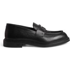 Emporio Armani Low Shoes Emporio Armani Calfskin Loafers - Black