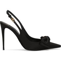 Dolce & Gabbana Heels & Pumps Dolce & Gabbana Satin Mun Slingback Pumps 105