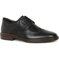 Rieker Oxford Rieker Svarta Snörskor Skinn - Black