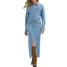 Wrangler Women Dresses Wrangler Women's Denim Maxi Shirt Dress - Medium