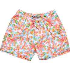 Girls Swim Shorts Children's Clothing Snapper Rock Hawaiian Luau Sustainable Swim Short - Multicolor