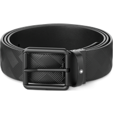 Montblanc Reversible Leather Belt - Black/Plain Black