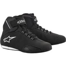 Silver Motorcycle Boots Alpinestars Stella Sektor Waterproof Shoes, Motorcycle, Black-Silver