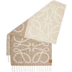 Loewe Alpaca-Blend Anagram Scarf - Beige