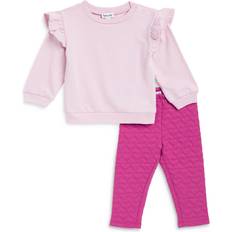 Splendid Girls' Ruffle Top and Leggings Set - Pink