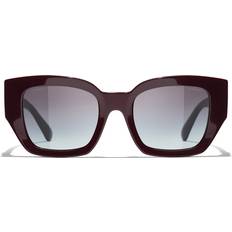 Chanel Adult Sunglasses Chanel Square Sunglasses - Burgundy