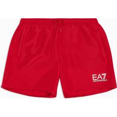 EA7 Swimwear EA7 Badeshorts Med Guldfarvet Logo - Røde