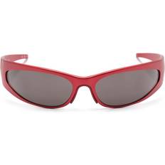 Balenciaga Aluminium Sunglasses Balenciaga Reverse Xpander 2.0 Rectangle Sunglasses - Red