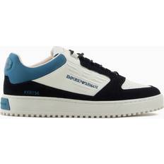 Emporio Armani Herr Skor Emporio Armani Sneakers Med Mocka Insatser - Vit