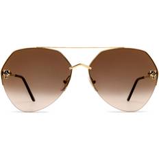 Adult - Aviator Sunglasses Cartier CT0355S Sunglasses - Gold