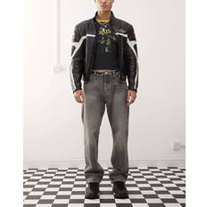 Weekday Space Relaxed Fit Straight Leg Jeans - Canyon Grey Wash