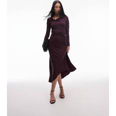 & Other Stories Jersey Long Sleeve Maxi Dress Purple