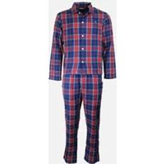 Pysjamaser Gant Flannel Pyjama Gift Set - Persian Blue