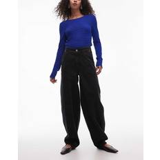 & Other Stories Jeans & Other Stories Tvättade Jeans Med Barrelben Svart