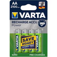 Pricenet Varta Recharge Accu Power batterier AA 2100 mAh 4 stk i blisterpakning