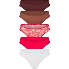 SKIMS Cheeky Brief 5-pack - Brandy Multi