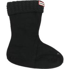 Hunter Recycled Mini Cable Sock Short - Black