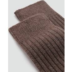 Mango Women Socks Mango Ribbed Socks - Brown