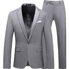 Pink Suits Maxpower New Fashion Pink Suit Men - Gray