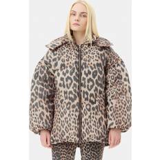 Ganni Ytterkläder Ganni Leo Puffers Midi Jacket - Almond Milk