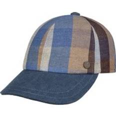 Linen Headgear Lierys Colour Checks Cap - Blue