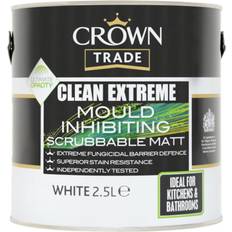Crown White Paint Crown Crown Trade Clean Extreme Mould White 2.5L