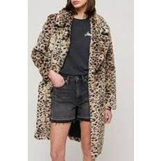 Multicoloured Coats Superdry Vintage Long Faux Fur Coat - Multi
