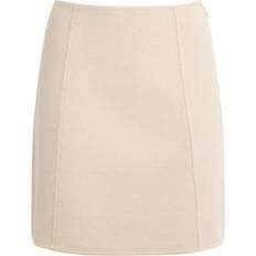 Claudie Pierlot Wool-Blend Mini Skirt - Neutral