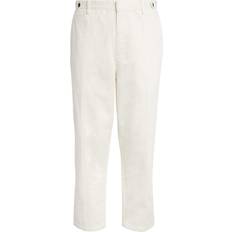 Emporio Armani White Trousers Emporio Armani Straight Chinos - White