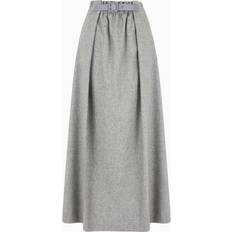 Emporio Armani Kjolar Emporio Armani Ullblandad A-linjeformad Maxikjol - Kashmir