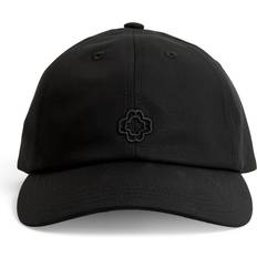 Cotton Logo Embroidered Baseball Cap - Black