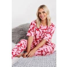 Pink Pyjamas Yours Curve Tapered Pyjama Set - Pink