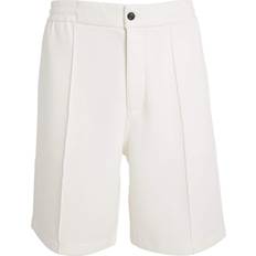 Emporio Armani White Shorts Emporio Armani Cotton-Blend Shorts - White