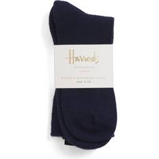 Harrods Cashmere Socks - Navy
