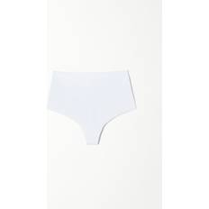 Tezenis Brasiliano Vita Alta Taglio Vivo Microfibra Riciclata Donna - Bianco