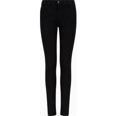 Emporio Armani M Jeans Emporio Armani Medium-Waisted Super Skinny Leg Jeans - Rinsed Comfort Denim