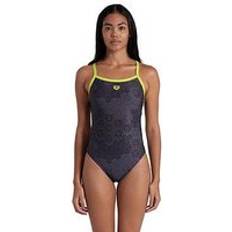 Green - Sportswear Garment Swimsuits Arena Camo Kikko Challenge Back Swimsuit - Green/Black